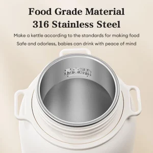 316 Stainless Steel Electric Kettle 1000ML Portable