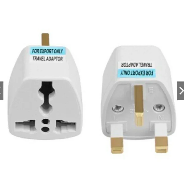 e161bc488fcfe2c33446f6bfba670c46.webp Universal 3 Pin Plug Socket Travel Adaptor