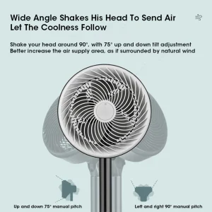 16" Stand Fan 3 Speed Adjustment