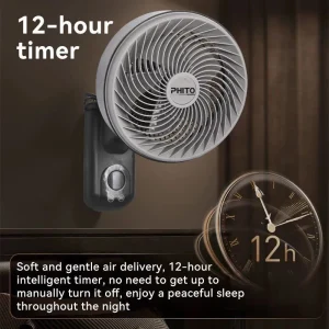 12" Wall Fan Silent Air Circulation